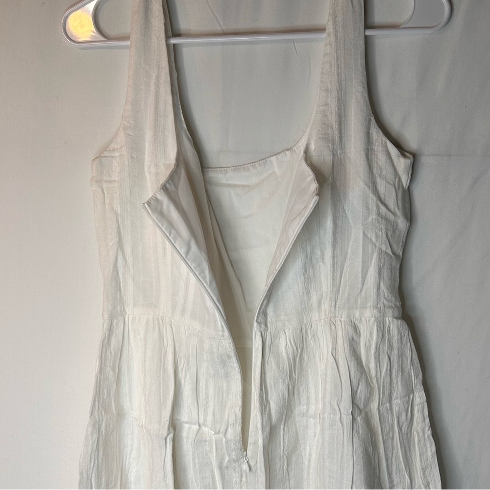 Commense NWT Semi-Sheer Solid Square Neckline Short Dress Cotton Blend Size S - Picture 10 of 17